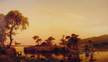 ブルック川の流れ Painting - カティハンクのゴスノルド アルバート ビアシュタットの風景小川